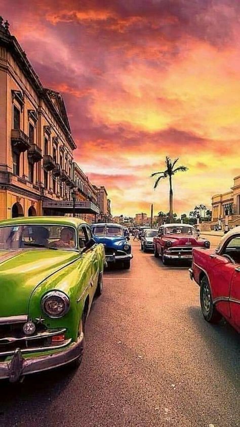 Havana Cars, Cuba Cars, Cuba Photography, Cuba Photos, Bus Girl, Havana Nights, Art Deco Interior Design, Vintage Campers Trailers, Photo Transfer