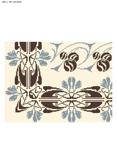 Mucha Cross Stitch, Art Nouveau Cross Stitch, Bead Loom, Loom Patterns, Cross Stitch Charts, Internet Archive, Cross Stitch Patterns, Loom, Borders