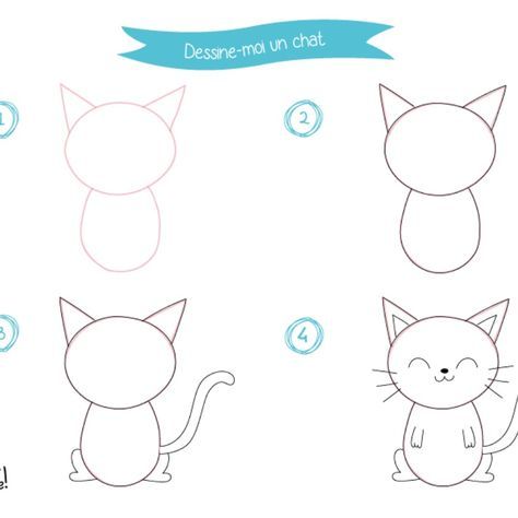 Combien d’enfants ont un jour réclamé à leurs parents d’adopter un chat ou un chien ? Les animaux domestiques font certes d’excellents compagnons pour nos loulous, et les aident à apprendre certaines responsabilités. Mais dans un premier temps, votre loulou peut apprendre à dessiner ceux que l’on trouve le plus souvent ! Chat, chien, hamster, lapin, tortue ou poisson rouge, pas facile de choisir ! Elephant Stickers, English Activities For Kids, Animal Crafts For Kids, Art Drawings For Kids, Zentangle Patterns, Animal Crafts, Infant Activities, Step By Step Drawing, Cat Drawing