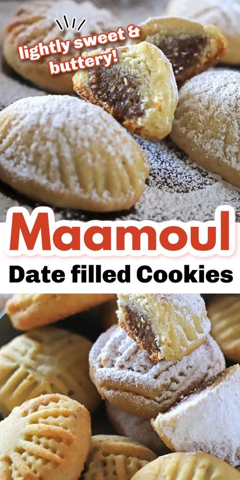 Easy Maamoul Recipe, Mamool Cookies Dates, Christopher Kimball Recipes, Nut Filled Cookies, Mamool Cookies Recipe, Lebanese Cookies Recipes, Moroccan Cookies Recipe, Turkish Cookies Recipe, Middle East Dessert