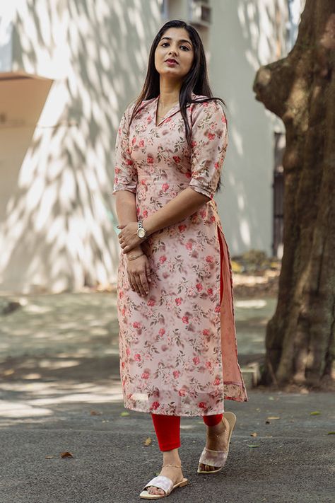 Kurthis Models Latest For Stitching, Straight Kurti Neck Designs, Kurthis Models Latest Cotton, Chudidhar Neck Designs Cotton Latest, Kurta Sleeves Design Women, Long Straight Kurti Designs, Kurthi Models Latest Cotton, Churidhar Models Latest, Kurthi Necks Latest Design