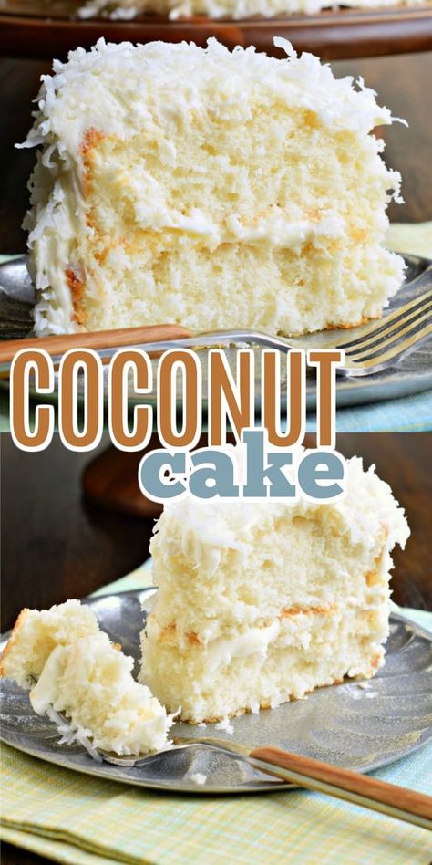 Coconut Sweets, The Best Coconut Cake, Mildred Harris, Best Coconut Cake, Best Coconut Cake Recipe, Coconut Cake Recipe, White Cake Recipe, Coconut Frosting, Coconut Desserts