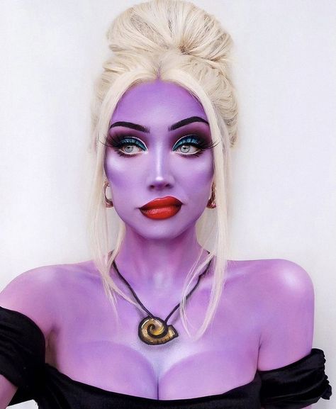 Ursula Makeup, Costumes Scary, Ursula Costume, Halloweenský Makeup, Clever Halloween, Villain Costumes, Amazing Halloween Makeup, Halloween Makeup Inspiration, Halloween Tattoo