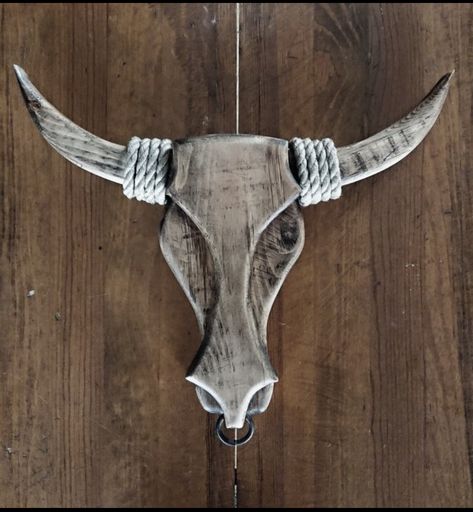 Bulls Head Decor, Wood Working Ideas, Wood Craft Projects, Wood Art Projects, Wood Animal, Wood Shop Projects, Diy Holz, Wood Project, Metal Art Welded