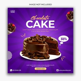 Baked With Love, Cake Logo Design, Purple Cakes, Cake Banner, Food Banner, Food Menu Design, Cake Logo, Food Graphic Design, Food Poster Design