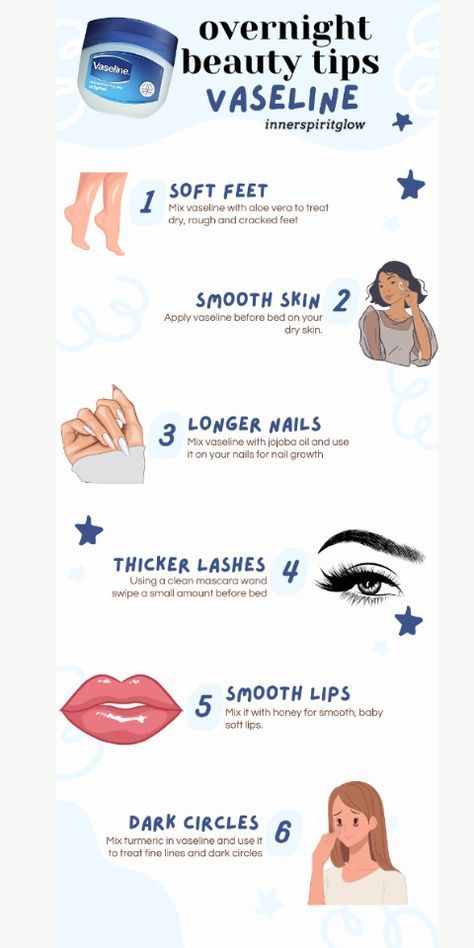 Overnight Beauty Tips, Beginner Skin Care Routine, Vaseline Beauty Tips, Skin Care Basics, Face Skin Care Routine, Skin Advice, Skin Care Routine Order, Clear Healthy Skin, Beautiful Skin Care