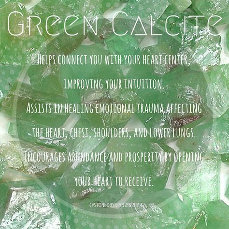 Green Calcite Meaning and Uses. #greencalcite #calcite #intuition #chakras #heartchakra #healing #healingstones #healingcrystals #metaphysics Green Calcite Meaning, Calcite Crystal Meaning, Calcite Meaning, Green Calcite Crystal, Crystals Meaning, Crystals Green, Green Calcite, Magic Stones, Reiki Crystals