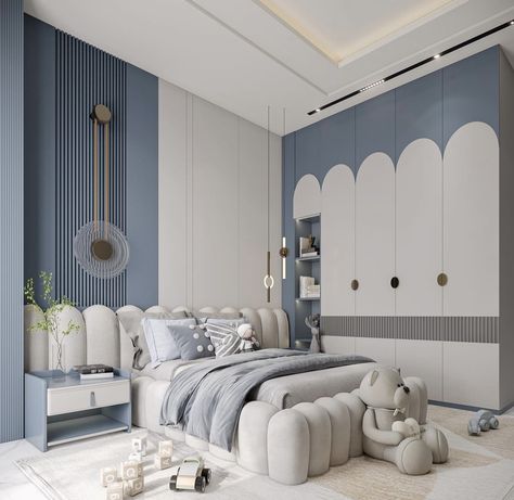 10 Sqm Bedroom, Bedroom Ideas Kids, Baby Blue Bedrooms, Bedroom For Kids, Modern Kids Room Design, Kids Bedroom Furniture Design, Luxury Kids Bedroom, Blue Bedroom Design, Varna Bulgaria