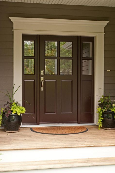 Brown Front Door, Wenge Color, Andersen Doors, Brown Front Doors, Contemporary Interior Doors, Mahogany Doors, Outdoor Doors, Porch Doors, Laminate Colours