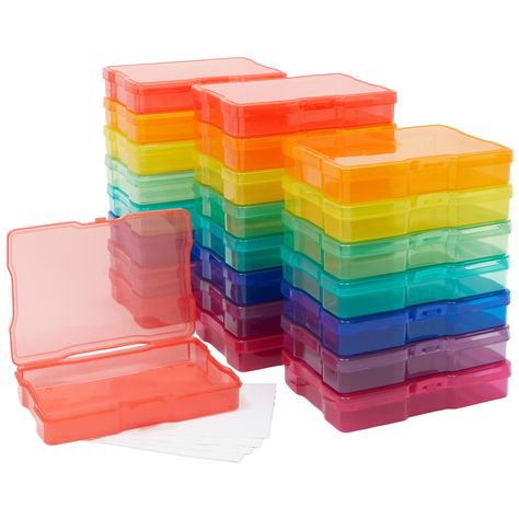 Find the best Photo Storage for your project. We offer the 24-Pack Photo Storage Boxes for 4x6 Pictures with 40 Blank Labels, Rainbow Colored Container Cases, Greeting Card Organizer for Arts and Crafts, DIY Projects (64 Total Pieces) for $32.99 with free shipping available. Photo Storage Boxes, Photo Organization Storage, Photo Storage Box, Greeting Card Organizer, Photo Box Storage, Picture Storage, File Boxes, Photo Boxes, Picture Boxes