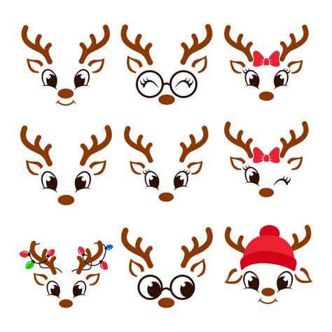 Cute reindeer Face Svg Free, Reindeer Face Svg, Jersey Font, Reindeer Svg, Reindeer Face, Cute Reindeer, Baby Svg, Web Graphics, Free Svg Cut Files