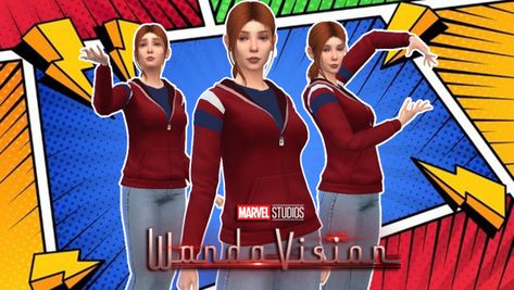 WANDA MAXIMOFF JACKET (WANDAVISION FINALE EPISODE) Sims 4 Avengers Cc, Sims 4 Scarlet Witch Cc, Sims 4 Spiderman Suit, Wanda Maximoff Sims 4 Cc, Scarlet Witch Sims 4 Cc, Sims 4 Wanda Maximoff, Sims 4 Cc Marvel, Wanda Maximoff Mirror Dimension, Wanda Maximoff Endgame Outfit