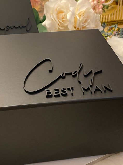 Birthday Branding, Luxury Bridesmaid Proposal, Groomsmen Boxes, Groomsman Proposal Box, Groomsmen Proposal Gifts, Bridesmaids Proposal, Proposal Boxes, Future Planning, Dream Wedding Decorations