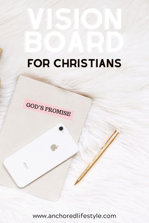 Christian Vision Board — AnchoredLifestyle Catholic Vision Board Ideas, Prayer Vision Board Ideas Aesthetic, Vision Board Bible Verses, Christian Vision Board Ideas, Fall Vision Board, Vision Board Ideas Examples, Spiritual Vision Board, Vision Board Supplies, Christian Vision Board