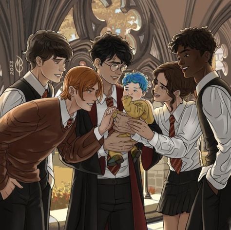 Peeves Harry Potter, Anime Harry Potter, Teddy Lupin, Harry Potter Next Generation, Harry Potter Illustrations, School Love, Gay Harry Potter, Flipagram Instagram, Harry Potter Scene