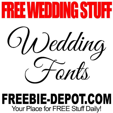 ►► FREE Wedding Stuff - Fonts ►► #Bride, #BrideToBe, #Engaged, #Free, #FREEStuff, #FreeWeddingStuff, #Freebie, #FrugalBride, #FrugalWedding, #GettingMarried ►► Freebie Depot Free Wedding Stuff, Wedding Clipart Free, Wedding Fonts Calligraphy, Wedding Script Fonts, Groovy Wedding, Wedding Freebies, Wedding Ceremony Songs, Craft Printables, Wedding Boards