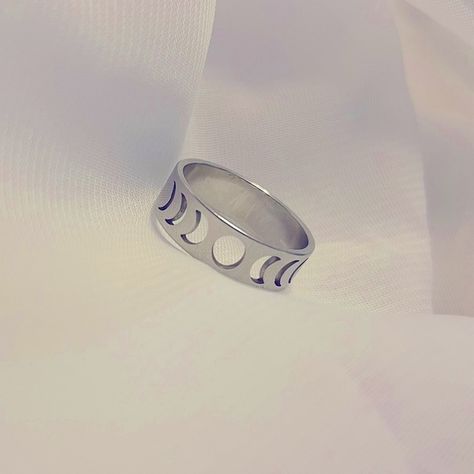 Silver Cosmic Moon Phases Ring Moon Phase Ring, Moon Jewelry, Silver Moon, Moon Phases, Ring Silver, Made With Love, With Love, Bundles, Moon