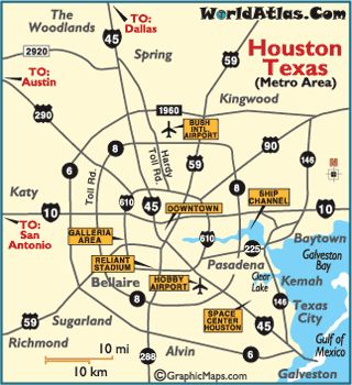 Houston, Texas city map Houston Vacation, Texas Map With Cities, Houston Map, Austin Texas Travel, Houston Travel, Explore Houston, Personal Thoughts, Houston Homes, Moving To Another State