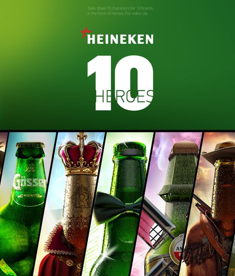 Product Poster Ideas, Beer Branding Design, Wine Advertising, Recruitment Ads, Beer Promotion, Beer Ads, Car Advertising Design, Heineken Beer, Clever Advertising