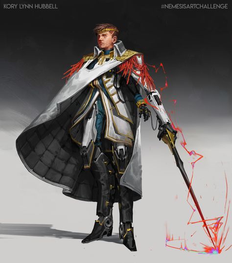 ArtStation - NEMESISARTCHALLENGE 1 Villain: Supreme Lord Kerall, Kory Lynn Hubbell Sci Fi General, Villain Character, Fiction Idea, Arte Cyberpunk, Spaceship Design, Character Collection, Cyberpunk Art, Male Characters, Armor Concept