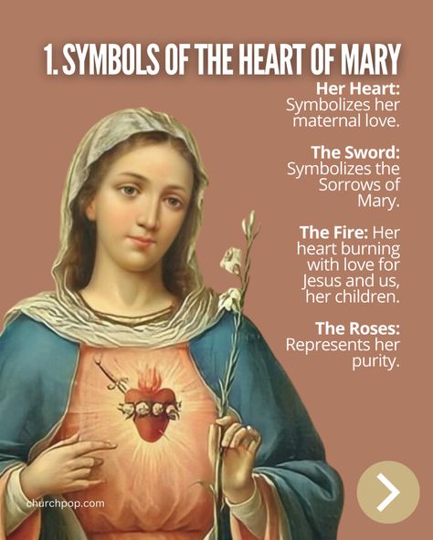 St Louis De Montfort, Mary The Mother Of Jesus, Mother Of Christ, The Immaculate Heart Of Mary, Mary Immaculate, Sacred Heart Tattoos, Mary Tattoo, Immaculate Heart Of Mary, St John Paul Ii