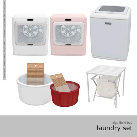 Sims 4 Laundry Hamper, Ts4 Washer And Dryer Cc, Sims Washing Machine, Sims 4 Laundry Mat, Sims 4 Laundry Cc Base Game, Functional Washer And Dryer Sims 4, Sims 4 Cc Functional Laundry Basket, Sims 4 Laundry Basket, Sims4 Laundry