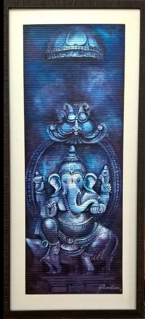 Blue Ganesha, Art Studio Ideas, Ganesha Art Illustration, Ganesha Drawing, Ganesh Art Paintings, Ganesh Ji, Lord Ganesha Paintings, Ganesh Art, Hinduism Art