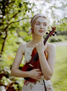 Nathalie Violin Photoshoot, Violinist Photography, Irene Rudnyk, Recital Poster, Violin Photography, Music Photoshoot, Mamiya 645, Senior Pic Inspo, Musician Portraits