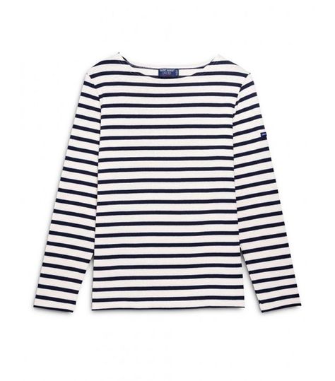 Saint James Authentic Striped Breton Top Striped Tshirt, Breton Stripes Outfit, Breton Shirt, Style Parisian Chic, Breton Stripe Shirt, Breton Top, Breton Stripes, Gamine Style, Stripe Outfits