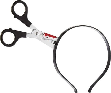 Amazon.com: Head Clippers Headband Halloween Accessory - Fake Plastic Scissors Headpiece - Scary Costume Accessories - Funny Realistic Novelty Headwear through Head Props for Pretend, Dress Up, & Parties : Clothing, Shoes & Jewelry Funny Photoshoot, Headband Costume, Head Photo, Halloween Headband, Scary Costumes, Photoshoot Props, Group Costumes, Group Halloween Costumes, Halloween Accessories