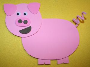 Farm Animal Art, Farm Animal Crafts, Farm Craft, Farm Animals Theme, Pig Crafts, Barn Wood Crafts, Ink Crafts, Farm Crafts, Animal Crafts For Kids