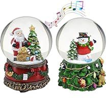 Christmas Musical Decorations, Large Snowflakes, Santa Snow Globe, Snowman Snow Globe, Globe Gift, Christmas Snow Globe, Christmas Globes, Snowman Snow, Musical Snow Globes