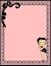 Betty Boop Template, Betty Boop Invitations, Betty Boop Background, Betty Pop, Betty Boop Birthday, Nail Template, Cute Owls Wallpaper, Free Printable Stationery, Writing Paper Printable