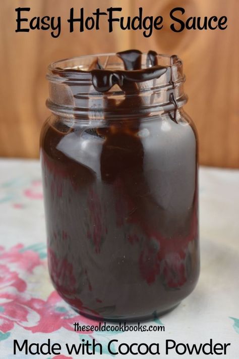 You can have this thick, rich chocolate sauce drizzled over your ice cream in 10 minutes or less. You may never purchase another jar of the store-brand after making this Easy Hot Fudge Sauce recipe. Easy Hot Fudge Sauce, Easy Hot Fudge, Homemade Hot Fudge Sauce, Hot Fudge Sauce Recipe, Fudge Sauce Recipe, Chocolate Syrup Recipes, Ice Cream Homemade, Hot Chocolate Sauce, Homemade Chocolate Sauce