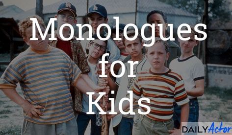 Free monologues for kids from movies and plays. We have comedic, dramatic and even one minute monologues! One Minute Monologues From Movies, One Minute Monologues, Free Monologues, Monologues From Movies, Disney Monologues, Funny Monologues, Theatre Activities, Acting Auditions Monologues, Female Monologues