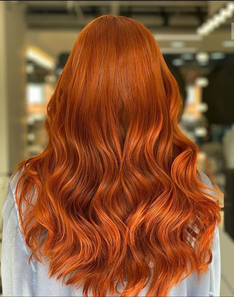 Bright Ginger Hair, Orange Copper Hair Color, Bright Copper Hair, Orange Ombre Hair, Pretty Red Hair, Cheveux Oranges, Fall Blonde Hair, Shades Of Red Hair, Colored Hair Tips