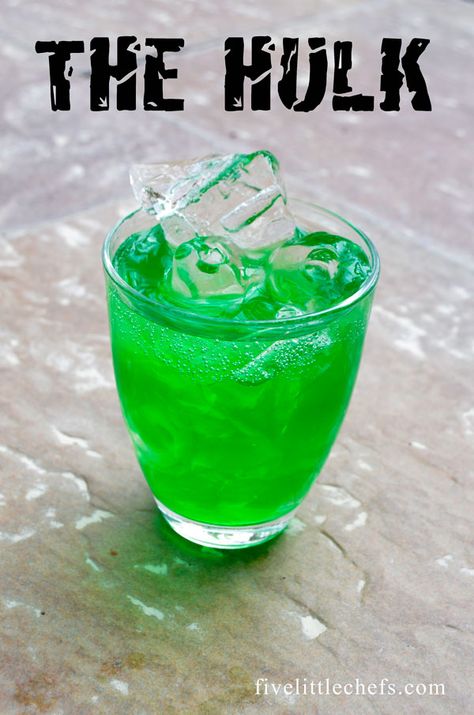 Serve Avengers party drinks at your next movie night. Celebrate the super heros… Hulk And Iron Man, Birthday Alcohol, Alcoholic Recipes, Your Next Movie, Party Drinks Alcohol, Non Alcoholic Wine, Top Drinks, Drink Recipes Nonalcoholic, Avengers Party