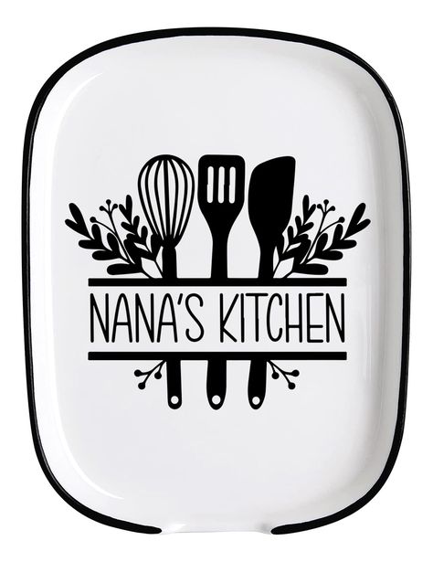 PRICES MAY VARY. Design: This is a smooth and beautiful Kitchen spoon rest, with cute patterns and funny words in the middle, looks quite attractive ﻿ Size: 5.8"W,4.48"L, It's suitable to put a spoon on, could hold coffee spoons, small teaspoons, stirring spoons, slotted spoons, and more on it Dishwasher Safe: This spoon rest is made of high-fired ceramic. After happy home cooking, just put it in the dishwasher and clean it up in one step. Less mess, less stress, happy kitchen Easy to Clean: Say Sarcastic Mugs, Ceramic Kitchenware, Kitchen Ceramic, Counter Top Accessories, Party Kitchen, Table Dinner, Coffee Spoons, Kitchen Spoon, Slotted Spoons