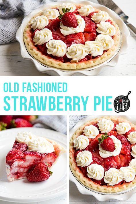 Polvorones Recipe, Strawberry Pies, Culinary Desserts, Pumpkin Pie Recipe Easy, Strawberry Pie Recipe, Yummy Cheesecake, Fresh Strawberry Pie, Creative Desserts, Strawberry Sauce