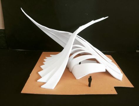 Architectural Forms Concept Shape, Architecture Form Concept, Organic Form Architecture, Curvilinear Architecture, Paper Model Architecture, Conceptual Model Architecture, Form Architecture, Geometric Origami, Architecture Drawing Plan