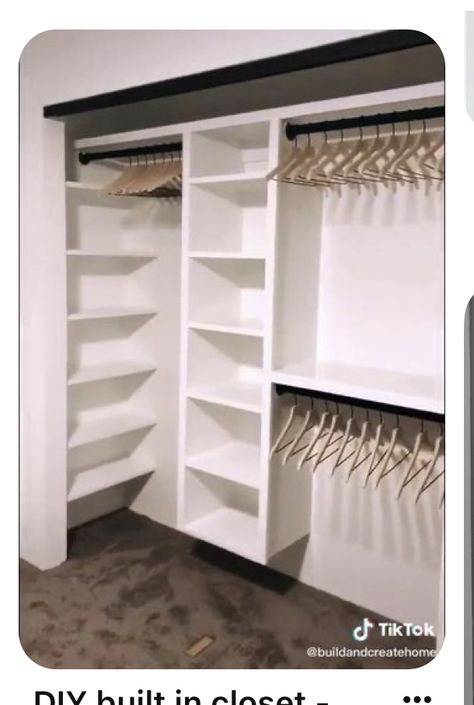 Closet Redo, Closet Design Layout, Closet Renovation, Convertible Furniture, Closet Layout, Closet Remodel, Build A Closet, Closet Decor, Bedroom Closet Design