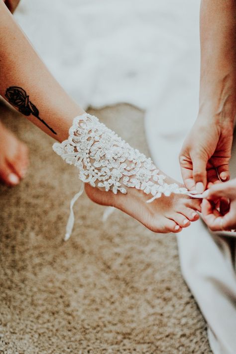 Wedding day beach sandals! Simple Wedding Shoes, Boho Wedding Shoes, Barefoot Sandals Wedding, Converse Wedding Shoes, Wedding Shoes Sandals, Wedge Wedding Shoes, Beach Wedding Shoes, Fun Wedding Shoes, Wedding Shoes Low Heel