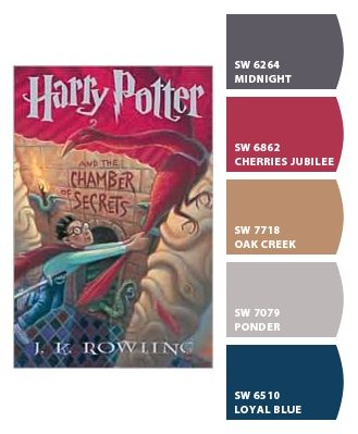 harry potter and the chamber of secrets color scheme, i just wanted to test out chip it and what better way than with my fav books! Harry Potter Room Color Scheme, Harry Potter Paint Colors Bedroom, Harry Potter Room Paint Colors, Harry Potter Wedding Color Schemes, Harry Potter Room Colors, Harry Potter Paint Colors, Harry Potter Color Palette, Hogwarts Bedroom, Harry Potter Themed Room