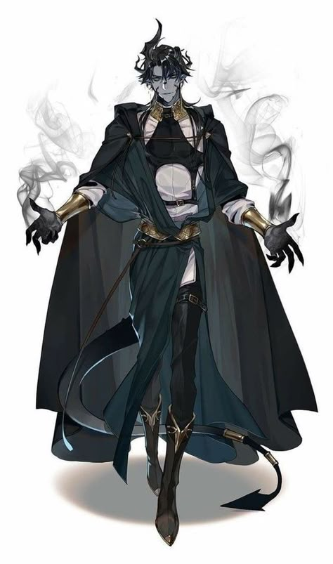 Kairon Yuuta (Demon form) Male Character, Character Design Male, 영감을 주는 캐릭터, Fantasy Clothing, Dnd Characters, Manga Illustration, Handsome Anime Guys, Character Outfits, Handsome Anime