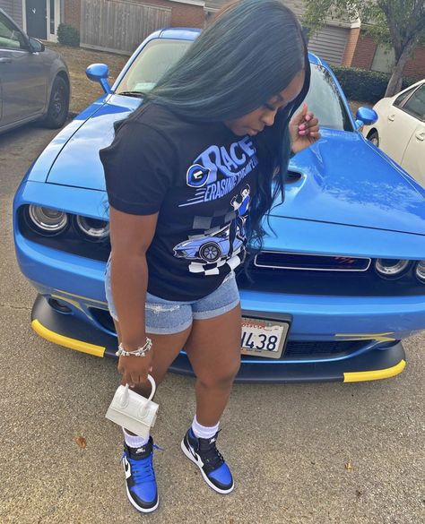 Royal Blue Outfit Ideas Black Women, Tomboy Fits, Royal Blue Outfits, Nikes Girl, Cute Birthday Outfits, Pretty Girl Swag, Swag Outfits Men, Blue Outfit, Pretty Girl Outfits