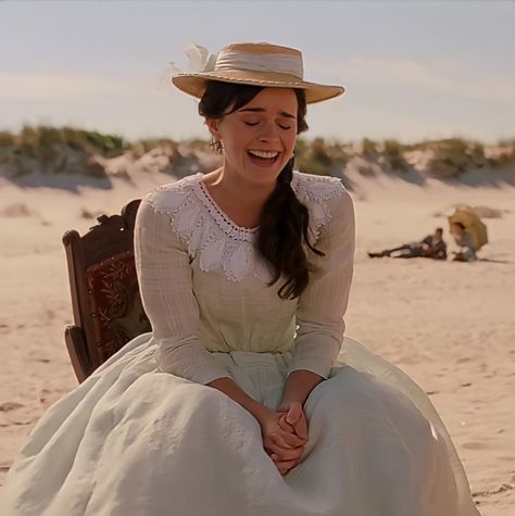 #LittleWoman Meg Little Women Aesthetic, Marmee March Little Women, Little Women Beach Scene, Little Women 2019 Aesthetic, Emma Watson Little Women, Little Women Aesthetic Wallpaper, Little Woman Aesthetic, Little Women Fashion, Little Women Outfit