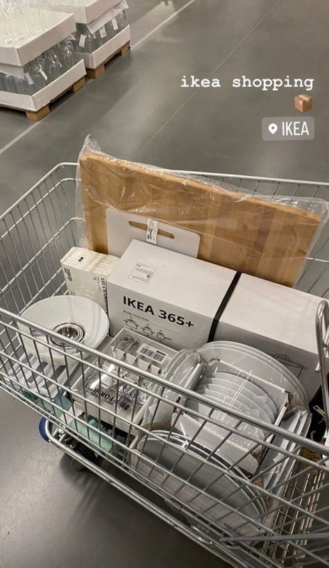 Packing Aesthetic Moving, New Home Aesthetic Vision Board, Packing Moving Out Aesthetic, Moving Into A New House Aesthetic, New Apartment Shopping, Ikea Aesthetic Store, Ikea Shopping Aesthetic, Moving House Aesthetic, Ikea Aesthetic