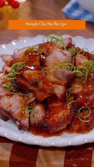 Cha Siu Pork Recipe, Char Siu Recipe, Chinese Night, Char Siu Pork, Chinese Foods, Paprika Chicken, Char Siu, Chinese Dishes, Food Recepie