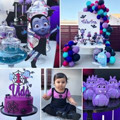 Vampirina Birthday Party, Vampirina Party, Vampirina Birthday, 4th Birthday Parties, 3rd Birthday Parties, 4th Birthday, 3rd Birthday, First Birthday, Cake Topper