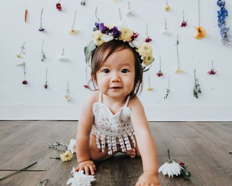 Open Letter To My Daughter, Boho Cake Smash, Wildflower Cake, Her First Birthday, Boho Cake, Smash Cake Girl, Letter To My Daughter, 1st Birthday Photoshoot, Happy First Birthday